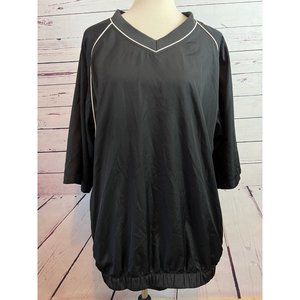FootJoy FJ Windbreaker Pullover size XL Extra Large Black long sleeve Golf Shirt